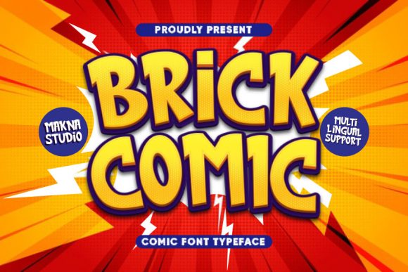 Brick Comic: The Playful Display Font That Brings Authenticity to Your Designs