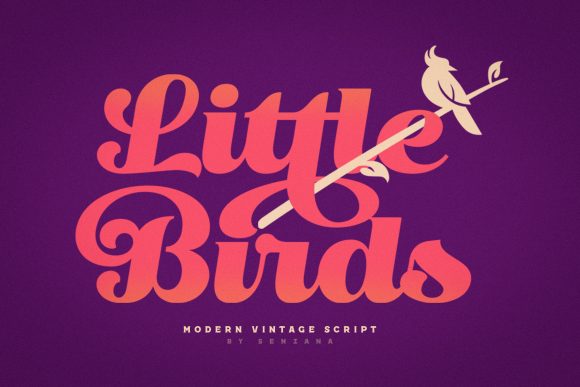 Elevate Your Brand Identity with the Smooth Curves of Little Birds Font