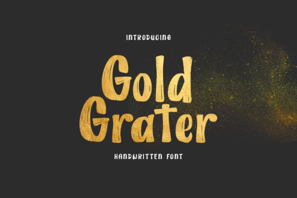 Elevating Visual Identity with the Gold Grater Display Typeface
