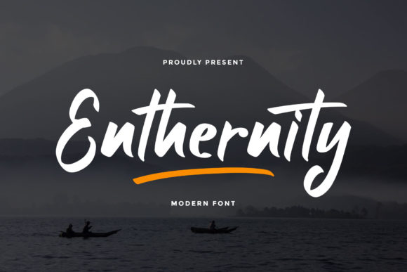 Enthernity: A Modern Display Font for Clean, Bright Designs