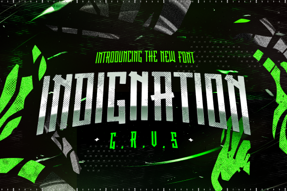 Indignation: A Bold Display Font for High-Impact Design