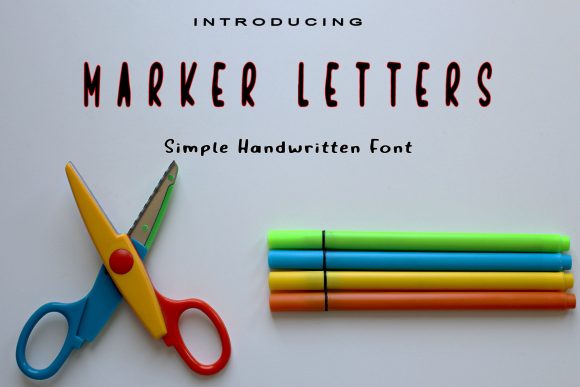 Marker Letters: A Cool and Natural Display Font for Creative Work