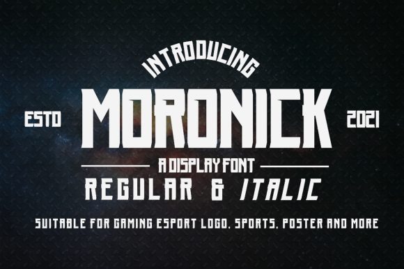 Moronick: A Modern Display Font for Bold Branding