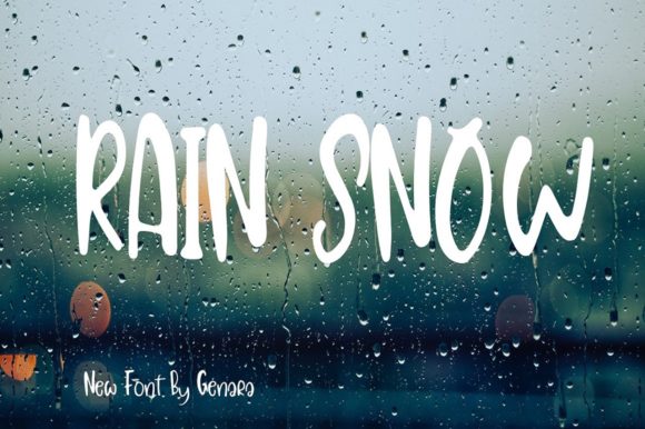 Rain Snow: A Friendly Display Font for Modern Designs