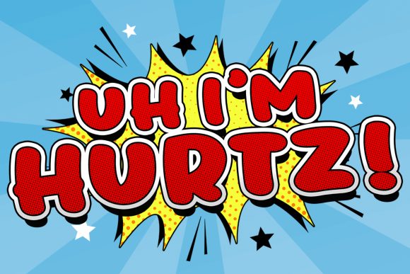 Uh, I m Hurtz: A Retro Display Font That Demands Attention