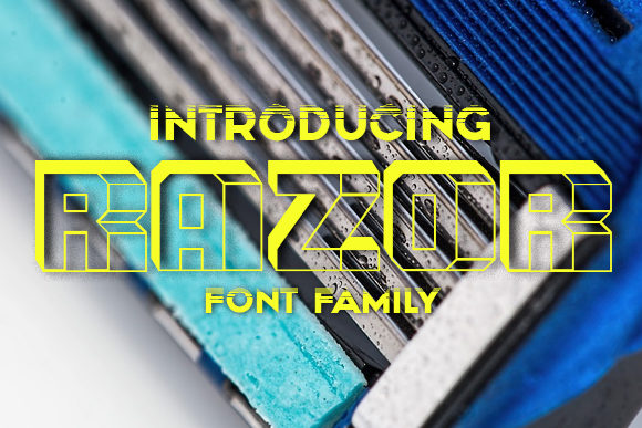 Unlocking Creativity with Razor: The Ultimate 3D Display Font for Modern Designers